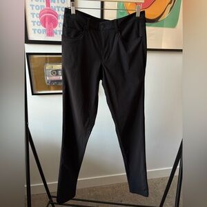 Lululemon ABC Slim-Fit Trouser Warpstreme Black 32/32.5 (Tagged as 30 Waist)